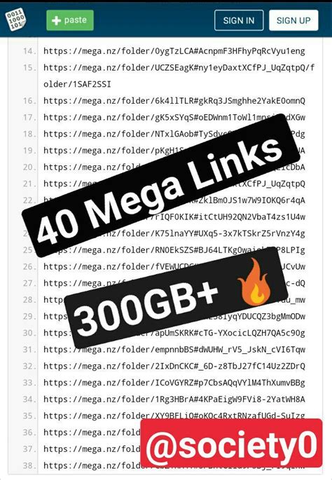 Mega links GO !